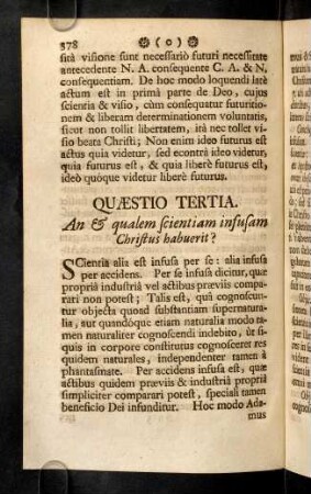 378-385, Quaestio Tertia