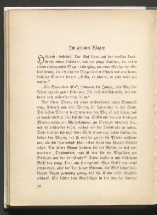 Im grünen Wagen