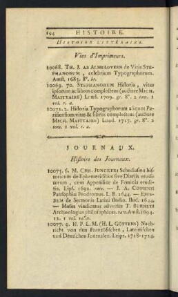 Journaux.