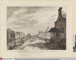 Gesigt van den Lydsendam, van den Haag- afkomoomende te Zien; Vue du Lydsendam, en venant de la Haye