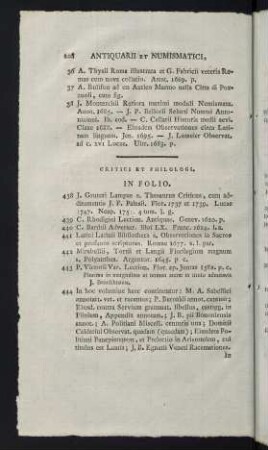 208-220, Critici et Philologi