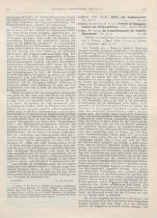 218-220 [Rezension] Fritze, Georg, Die Evangelisationsarbeit der belgischen Missionskirche