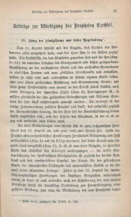 29-49 Beiträge zur Würdigung des Propheten Ezechiel : Fortsetzung