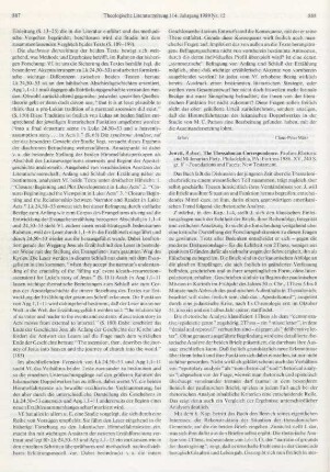 888-890 [Rezension] Jewett, Robert, The Thessalonian correspondence