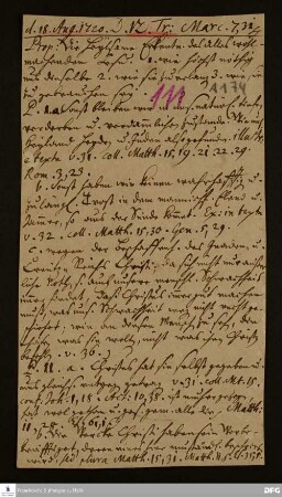 Disposition der Predigt von August Hermann Francke über Mk 7,31ff.