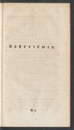 Aphorismen