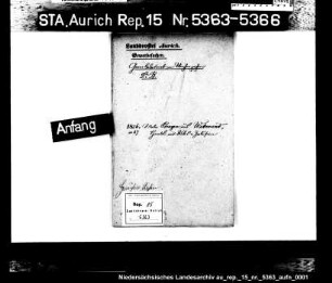 Hausierkonzessionen für Einwohner aus dem Amt Wittmund: Eberhard Bengen aus Wittmund, Jalousien