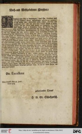 Hoch = und Wohlgebohrner Freyherr
