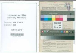 Entnazifizierung Emil Eiben , geb. 28.06.1922 (Polizist)