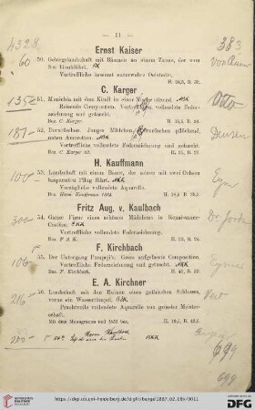 H. Elfenbein, Miniaturen, Holz (Nr. 268-302)