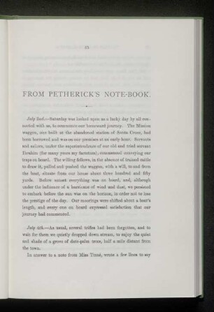 From Petherick`s note-book