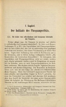 Geschichte des Plusquamperfekts im Lateinischen