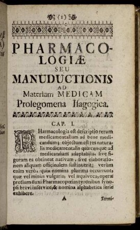 Prolegomena Isagogica.