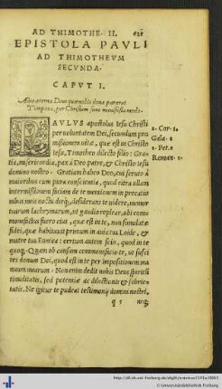 Epistola Pauli ad Thimotheum Secunda.