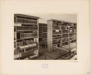 Dienstgebäude für das Preußische Staatsministerium, Berlin General-Lotterie-Direktion: Innenansicht Bibliothek