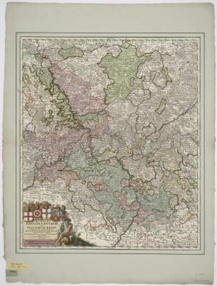 Karte von dem Kurrheinischen Reichskreis, 1:620 000, Kupferstich, vor 1715