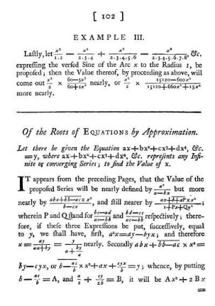 Of the Roots of Equations by Approximation.