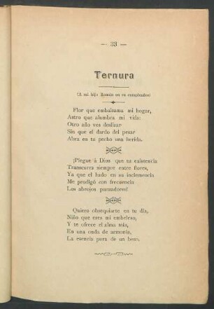 Ternura : (A mi hijo Román en su cumpleaños)
