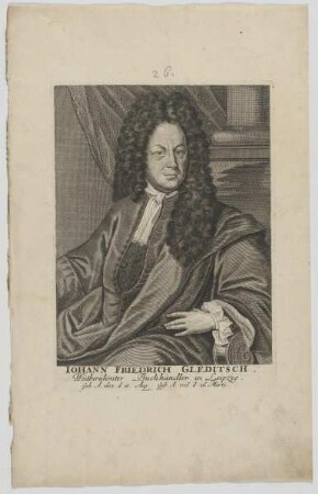 Bildnis des Iohann Friedrich Gleditsch