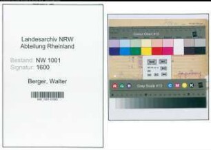 Entnazifizierung Walter Berger, geb. 23.09.1903 (Steuerinspektor)