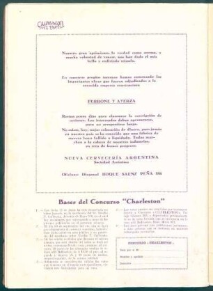 Bases del concurso "Charleston"