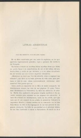 Letras Argentinas