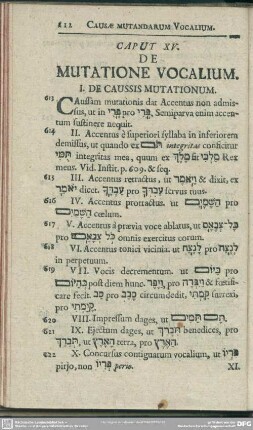 Caput XV. De Mutatione Vocalium