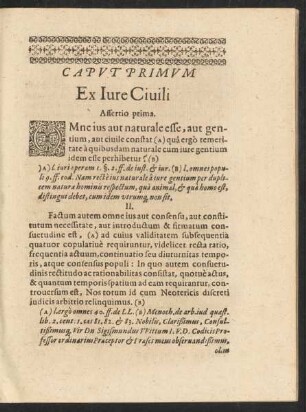 Caput Primum Ex Iure Civili