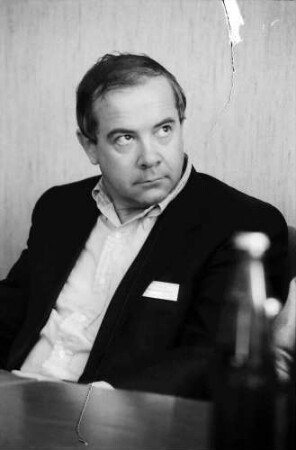 39. Tagung 1989 Chemiker; Pressekonferenz: Johann Deisenhofer