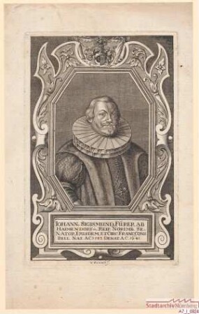 Johann (Hans) Sigmund Fürer, Ratsherr, Kriegsherr und Kriegsrat des Fränkischen Kreises; geb. 1583; gest. 1641