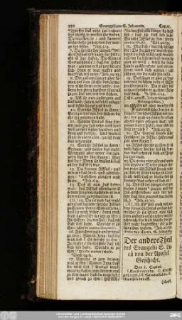 Der andere Theil des Evangelii S. Lucä von der Apostel Geschicht.
