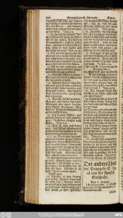 Der andere Theil des Evangelii S. Lucä von der Apostel Geschicht.