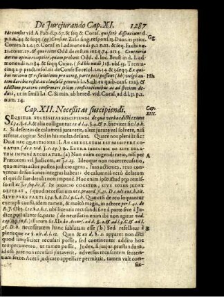 Cap. XII. Neceßitas suscipiendi