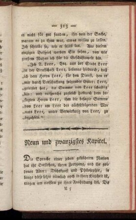 Neun und zwanzigstes Kapitel.