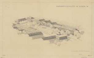 Bahnhofsvorplatz in Siegen, mit Vorschlägen zur Neugestaltung