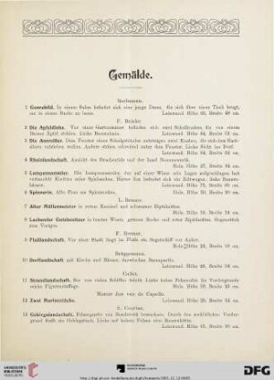 Gemälde (Nr. 1-270)