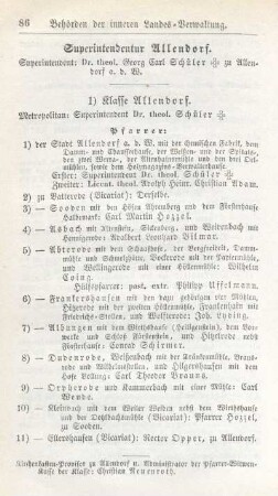 Superintendentur Allendorf.