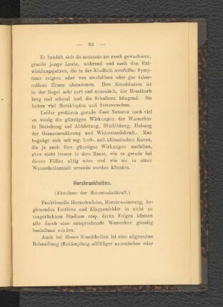 Herzkrankheiten.