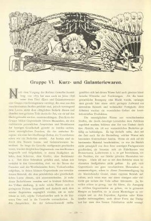 Gruppe VI. Kurz- und Galanteriewaren