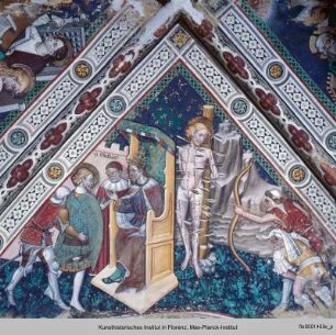 Gewölbedekoration : Das Martyrium des heiligen Sebastian