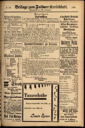 Zweite Ausgabe vom Samstag, den 28. November 1896.