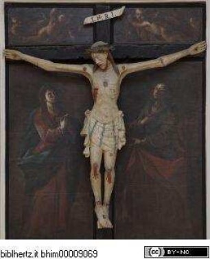 Kruzifix (Leinwand mit Maria und Johannes später angefügt)