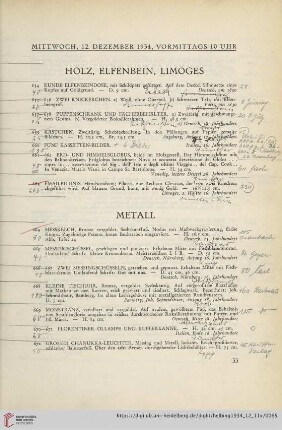Metall (Nr. 664-678)