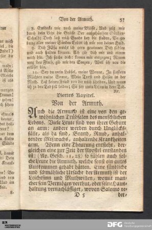 Von der Armuth.