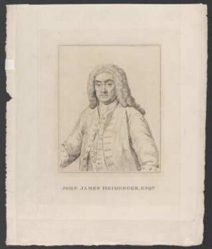 Porträt John James Heidegger (1659-1749)