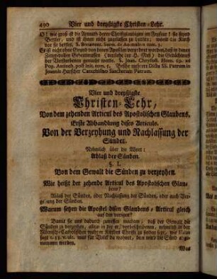 490-510, Vier und dreyßigste Christen-Lehr, [...]