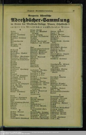 Neuperts Adreßbüchersammlung