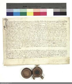 Revers Hans Ernst Trotts bezüglich der Belehnung mit einer Kemenate in Altenburschla und weiteren im Einzelnen aufgeführten Lehen durch Joachim [von Gravenegg], Abt von Fulda