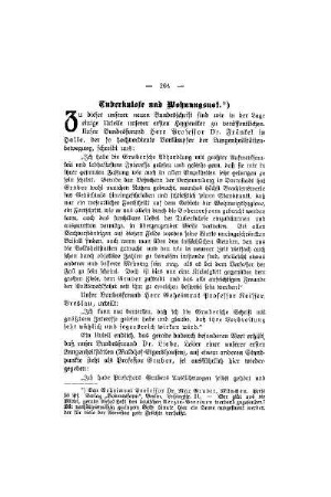 Tuberkulose und Wohnungsnot