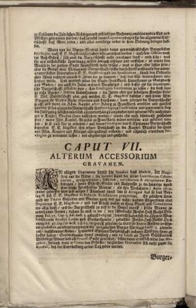 Caput VII. Altertum Accessorium Gravamen